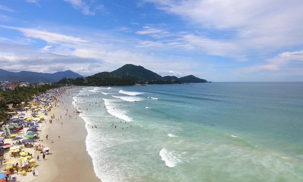 Apto 21D Piscina, 1 Vaga Na Garagem Coberta, Ar Condicionado, Churrasqueira Ubatuba Dış mekan fotoğraf